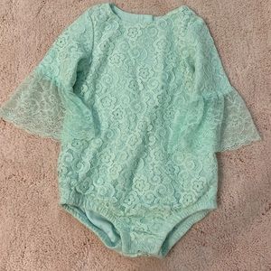 Mint Lace Onesie